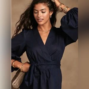 Banana Republic Balloon Sleeve  Wrap Top